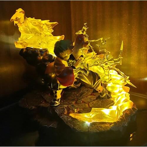 My Wife Zenyi, Demon Slayer Blade, Thunder Breath, Thunderbolt, Shining Resin Platform Scene Model Figure