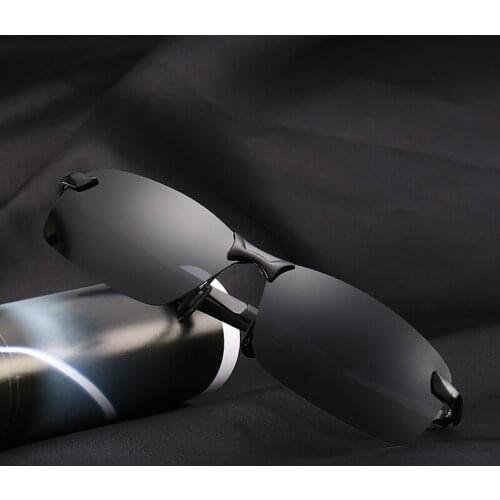 Mens Driving Anti-ultraviolet Sunglasses Womens Trendy Square Polarized HD Glasses