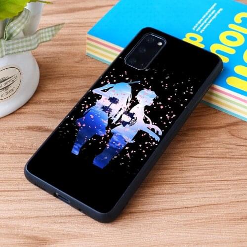 For Samsung Galaxy Your Lie in April Shigatsu wa Kimi no Uso Kaori & Kousei Anime Soft TPU border Samsung Galaxy Case