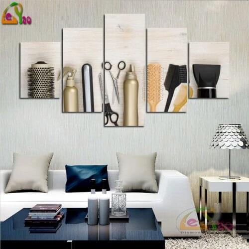 Diy Diamond Painting 5 Piece Fantasy Art Steampunk Style Wall Art Full Drill Cross Stitch Embroidery Landscape Rhinestone Decor