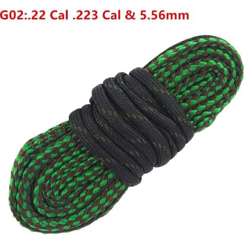 Hunting Gun Bore Cleaner G02:.22 Cal .223 Cal & 5.56mm Rifle Cleaning Kit Tool Rifle Barrel Calibre Rope