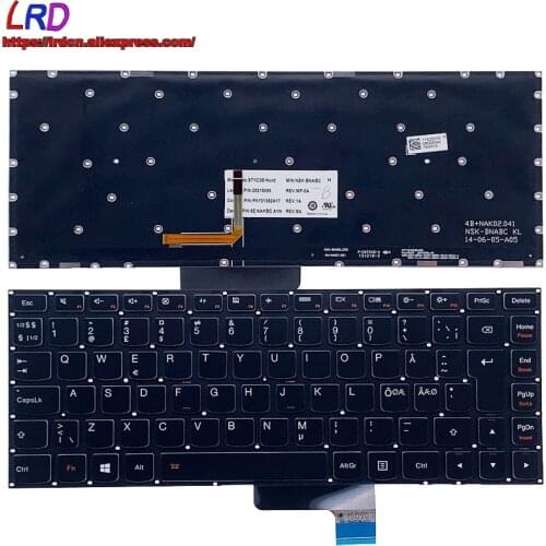 New Original NDC Nordic Backlight Keyboard for Lenovo Yoga 2 13 Laptop 25215085 25215054