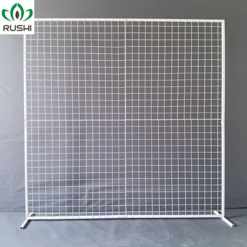 New Wedding Square Grid Background Flower Stand Iron Geometric Background Screen Wedding Creative Ornament Decoration Props