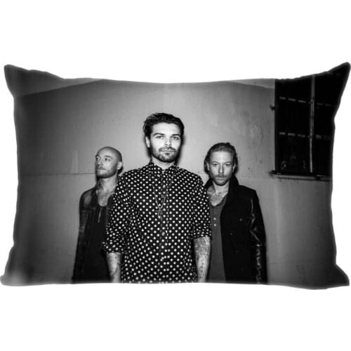 Hot Sale Custom Double Sided Pillow Slips Band Biffy Clyro Rectangle Pillow Covers Bedding Comfortable Cushion/High Quality