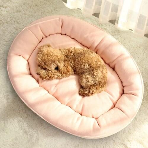 Oval Autumn And Winter Dogs Nest Warm Thickened Round Basin Nest Plush Pet Pad Wholesale Cat Nest Pet Supplies