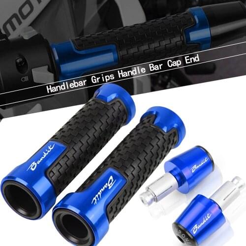 22MM Motorcycle handlebar grips Handles bar Grip Ends Cap Plug For Suzuki GSF 250 400 650 600 S N 1250 BANDIT GSF1250 GSF650 600