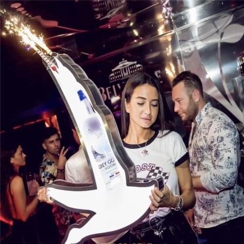 GREY GOOSE LED CHAMPAGNE BOTTLE PRESENTER
