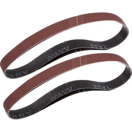 Uxcell 4pcs 1/2-inch X 18-inch(15mm X 452mm) Sanding Belt 400 Grit Aluminum Oxide to wood, plastic, fiberglass steel etc