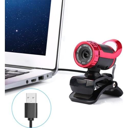 HD Webcam USB 2.0 Mini Computer PC Laptop Web Camera Auto Focus Video Call with Microphone Play Web Cam For Video Conferencing