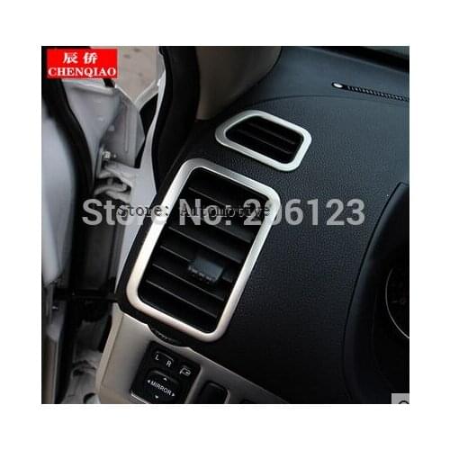 High quality! Chrome Air Conditioning AC Vent Cover Trim For Mitsubishi Pajero Sport 2011-2014