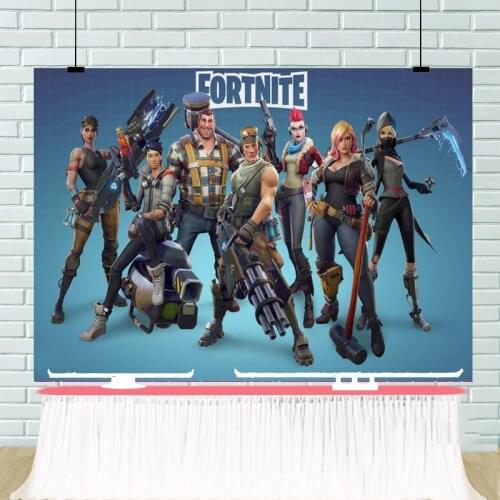 100*150 Cm Genuine Fortnite Party Birthday Background Cloth Game Figure Wall Backdrop Decoration Wallpaper Accessories Kids Gift