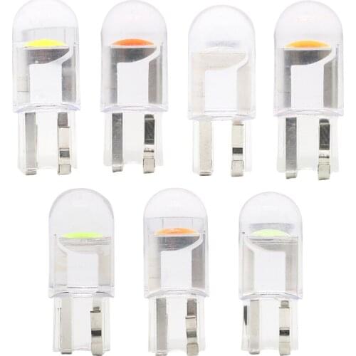 2/10PCS T10 W5W WY5W 168 501 192 2825 COB LED Car Wedge Parking Light Side Door Bulb Instrument Lamp Auto License Plate Lights