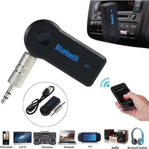 2.4Ghz 3.5mm Jack AUX Wireless Bluetooth-compatible Receiver Adapter for Auto Mini USB A2DP Stereo Audio Music Handsfree Car Kit