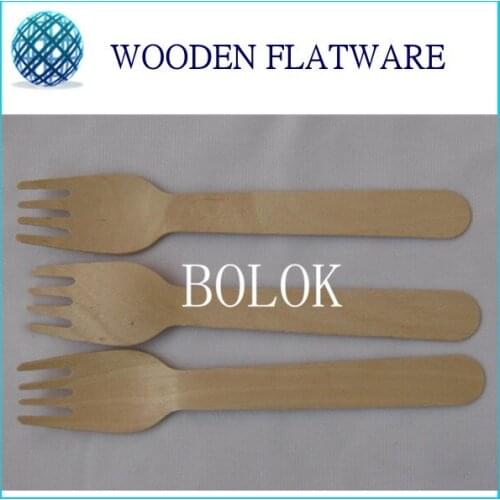 2,000 pcs Eco-Friendly Disposable Wooden Fork Heavy Weight 100 / Pack 16cm Flatware cutlery birch wood dessert