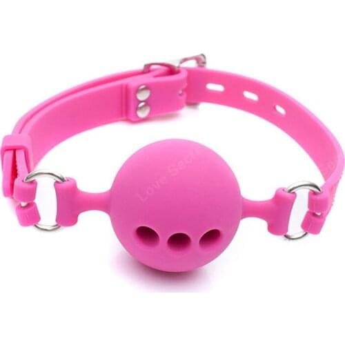 38mm/43mm/48mm Full Silicone Open Mouth Ball Gag in Adult Game Bondage Restraints Sex Products BDSM Erotic Toy Couple Sex Toys
