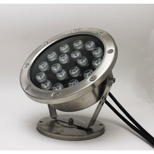 4PIN Connector RGB LED Pool Light IP68 DC24V 15W 18W Stainless Steel LED Underwater Light Swimming Pool Led for Fountain