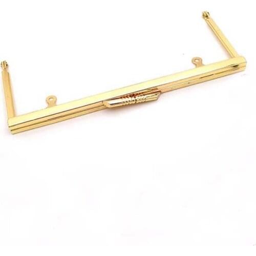 8 x 3 inches (20 x 7.5 cm) Gold Clutch Frame , Purse Frames with Chain Loops