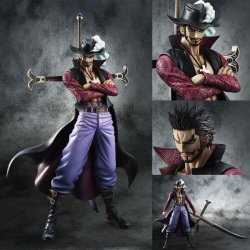 One Piece Anime Figure Dracule Mihawk Hawk-Eyes PVC Anime Manga Statue One Piece Action Figure Boxed Model Toys Doll Decoration