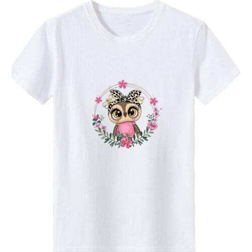 Beautiful Owl Graphic Print T Shirt Women Harajuku Pattern T-shirt Woman Loose Female Tee Top Summer Leisure Camisas Mujer