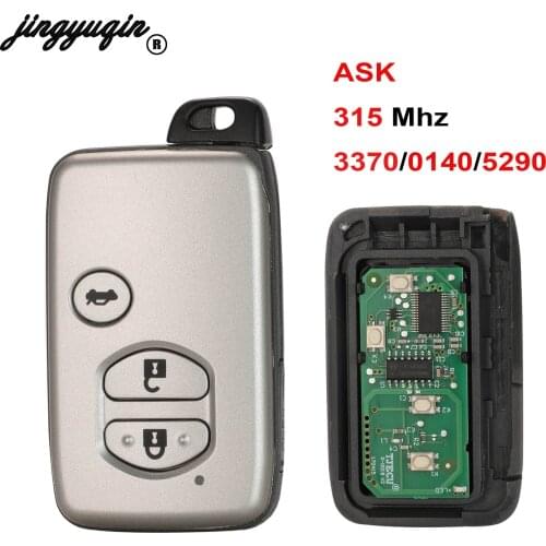 Jingyuqin For Toyota Avalon Camry Highlander RAV4 Sequoia Replacement Remote Control Car Key 315Mhz 3370/0140/5290