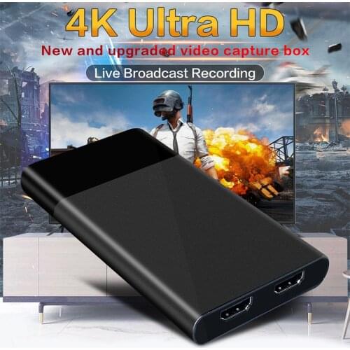 Video Capture Card USB3.0 1080P Grabber 4K HDMI Game Dongle HDMI OBS for Capturing Game Live Streaming and Home Theatre System