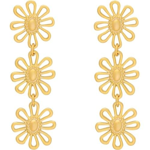Korean temperament small daisy earrings female simple small ins tide net red earrings flower earrings fashion earrings earrings