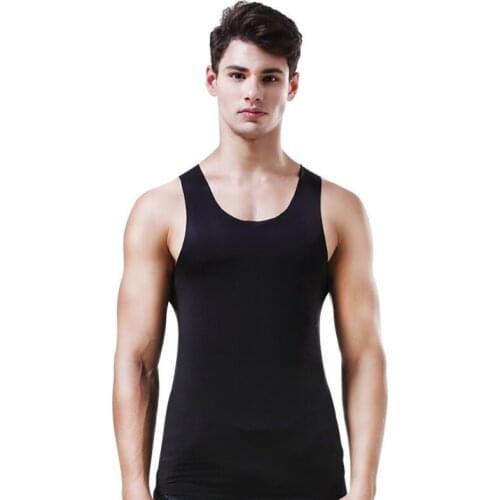 Men Shaperwear High Elastic Compression Abdomen Tummy Belly Control Corset Vest Slimming Body Sports Clothing