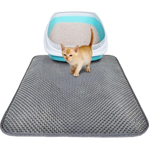 Litter Mat Pet Carpet Cat Sand Cat Toilet Mat Cats Waterproof Mats For Pets Cats Trapper Foldable EVA Non-slip Mats