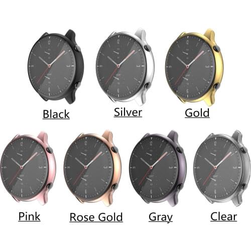 TPU Soft Full Screen Glass Protector Case Shell Edge Frame For Amazfit GTR 2/2e GTR2/e Smartwatch GTR2e Protective Bumper Cover