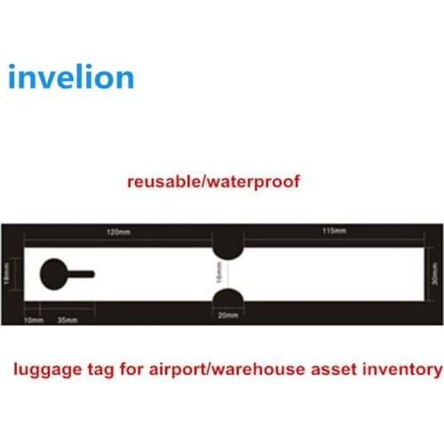 New Asset Apparel logistics tracking management high range pvc anti-weather Passive UHF RFID alien 9640 epc luggage tag passive