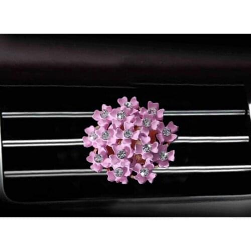 New Car Styling Camellia Flower Air Freshener Automobile Interior Decoration Air Vent Perfume Clip Fragrance Auto Accessories