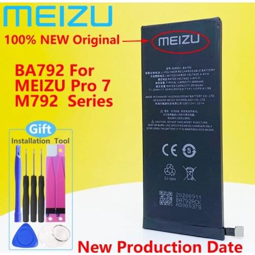 NEW Original MEIZU Pro 7 Battery BA792 Batteries For Meizu M792Q-L M792 Series Mobile Phone + Gift Tools