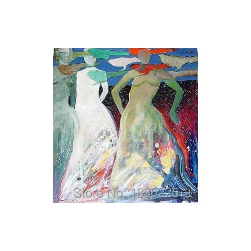 Wholesale abstract oil painting canvas art oils paintings on canva hand painted sex woman oil painting for room decoration art