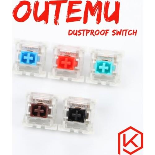 Otm outemu 3pin dustproof switch for custom mechanical keyboard gh60 xd64 xd60 eepw84 gh60 tada68 rgb 87 104 zz96