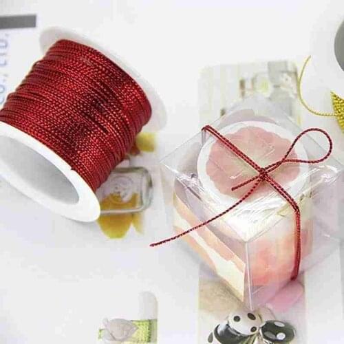 20m Rope Gold/silver/red Cord Thread Cord String Strap Ribbon Rope Tag Line Bracelet Diy Making Accessory No-slip Clothing Gift
