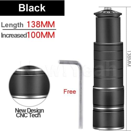 13cm Bicycle Handlebar Extender Mountain Bike Stem Increased MTB Fork Stem Rise Up Extension Adapter Bicycle Parts Accessories