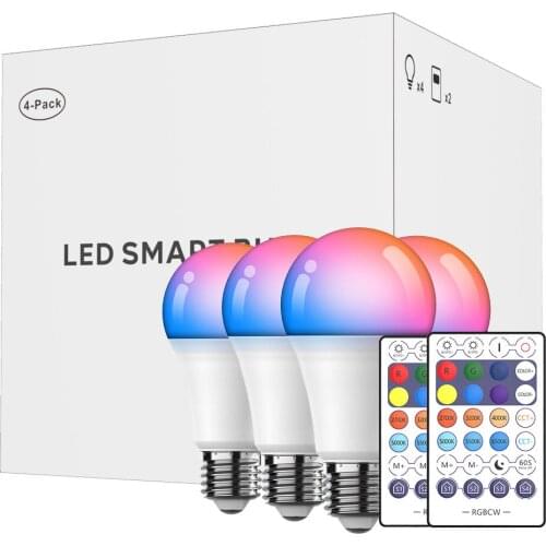 Smart Led Light bulb Wifi+Bluetooth+2.4G Remote 110V-220V 10W lampara led Lamp Siri Voice Control Alexa Google homekit bombilla