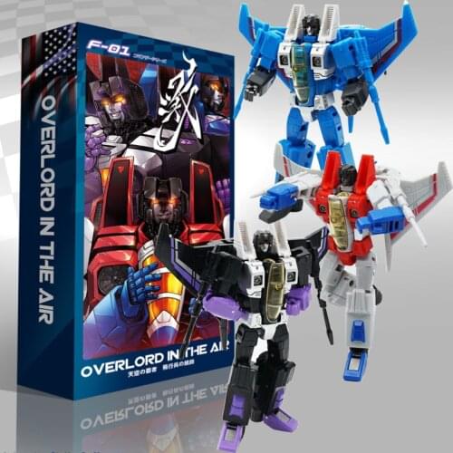 In Stock MFT Transformation MF-F01 SIXSHOT Starscream KO Aircraft Jet F-01 F-03 SIXSHOT KO Robot MP11 G1 Leader Action Figure