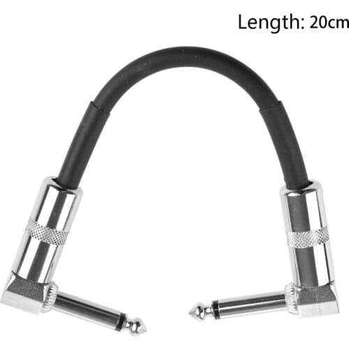 WXTF Anti-interference Guitar Patch Cables Right Angle for Guitar Effect Pedals for Professional Musicians Flexibility