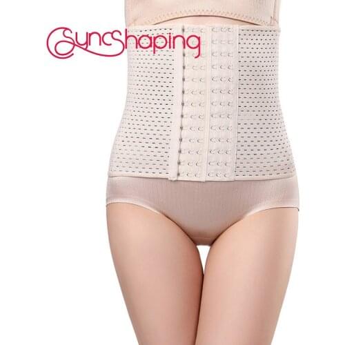 Hollow Out Ladies Shaper Front BuckleBody Dropship Item Breasted Waist Cinchers Women Corset Belt Shaping Underwear