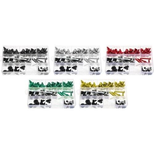 1SET Moto Plastic Case Aluminum Fairing Bodywork Bolt Screw Kit 6Colors For Honda CBR600RR CBR900RR CBR929RR CBR1000RR