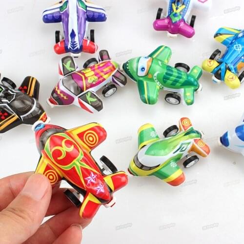 12pcs Pull Back Air plane Mini plastic Aircraft Kids Birthday Party gift Toys for Boys girls classic Flight Vehicle toy