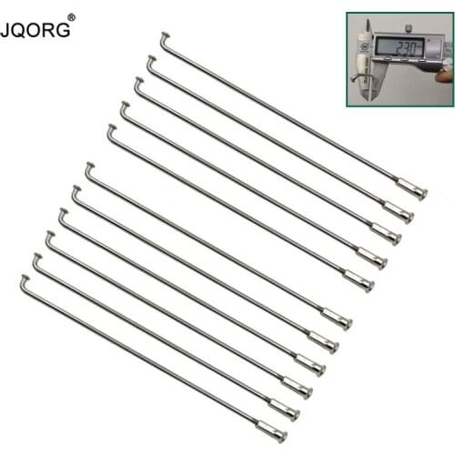 13 K 2.3 mm Cylinder Body Material 304 Stainless Steel Electric Bike Spokes Lighting Sliver Color J-bend Electric MTB Bike Spoke