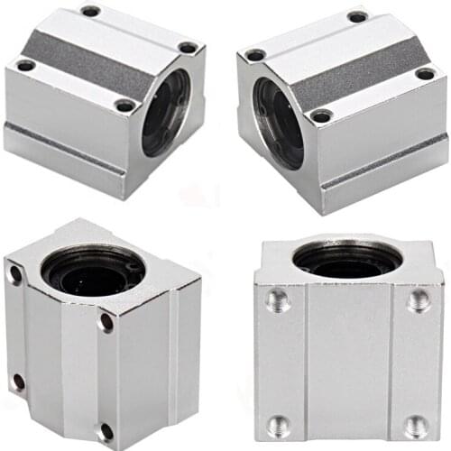 2PCS Linear Motion Ball Bearing Slide Bushing Linear Shaft SCS6UU SCS12UU SCS10UU 3D Printer Table Motion Bearing Slide CNC Part