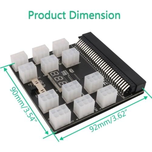 28EA PCI-E 6Pin Power Supply Breakout Board Adapter Converter 12V for Ethereum BTC Antminer Miner Mining