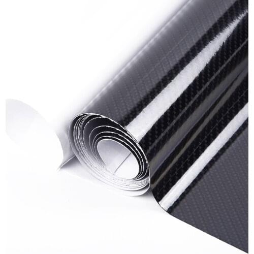 30*152cm 5D Ultra Glossy Black Carbon Fiber Vinyl Wrap Sheet Roll Film Car Stickers Decal Motorcycle Auto Styling Accessories