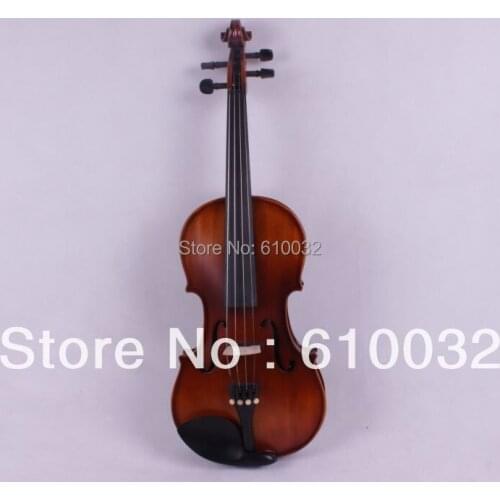 4/4 New 4 string Electric Acoustic Violin Solid Wood Nice Sound brown color