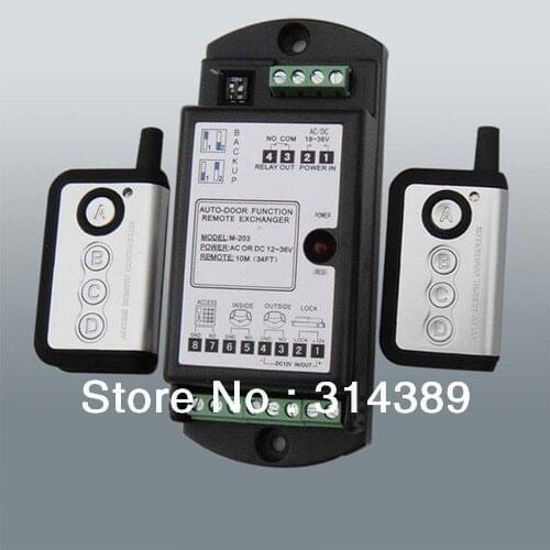 4-step Automatic doors access control aiming wireless remote