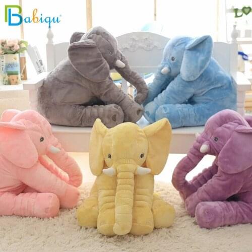 40/60cm Infant Soft Appease Elephant Playmate Calm Doll Baby Appease Toys Elephant Pillow Plush Toys for Children Baby GIrls