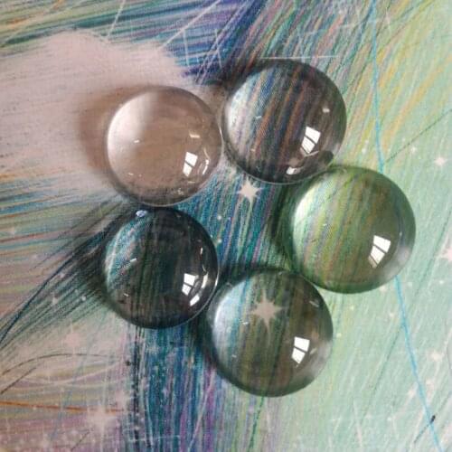 5PCS 15 16 18 20 25mm Mini Optical Glass Focal Length LED Optics Plano Convex Condenser Glass LED Lens